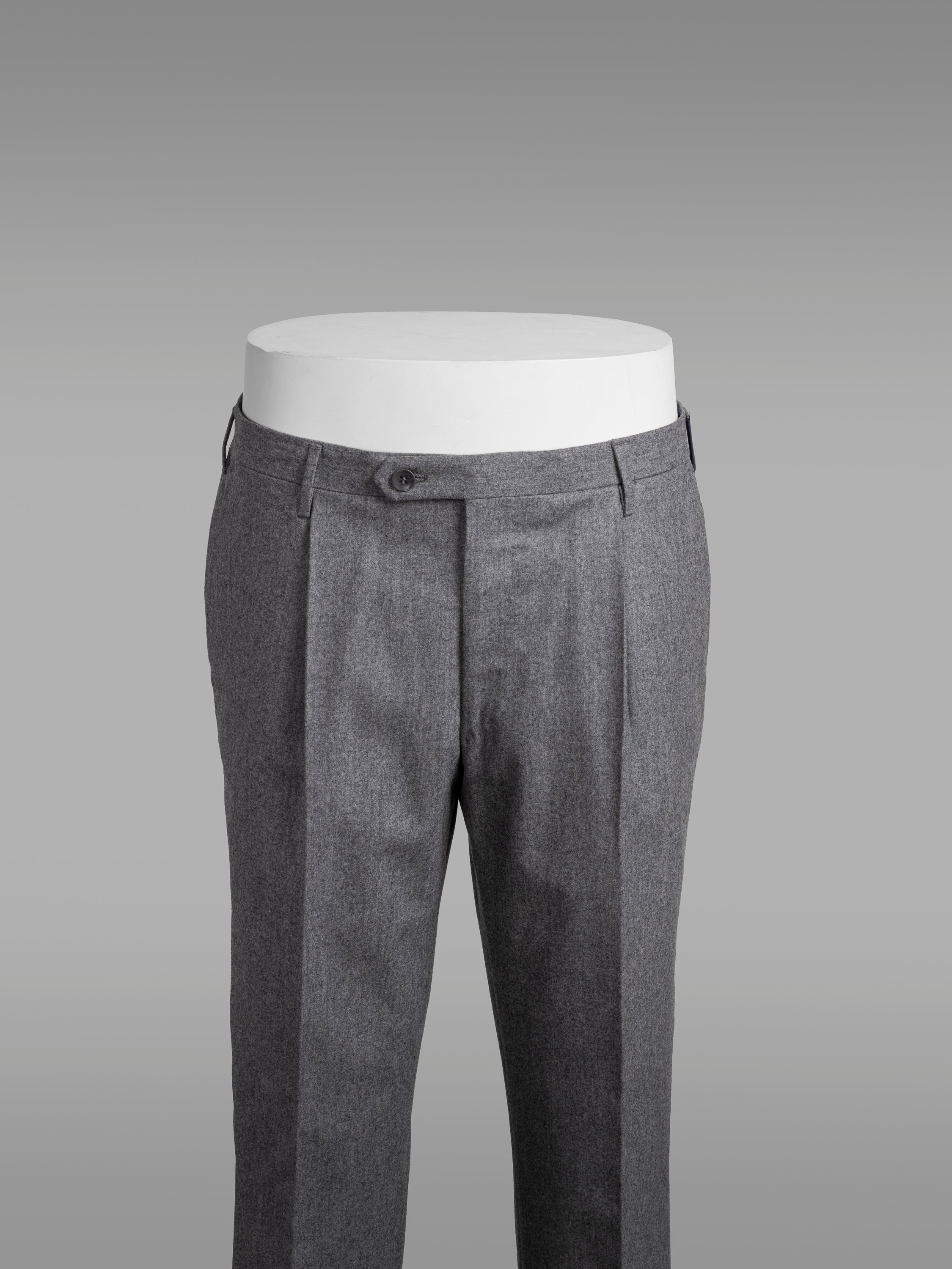 Medium grey flannel trousers